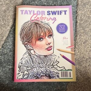 Taylor Swift Celebrity Coloring Book with Artistic Designs